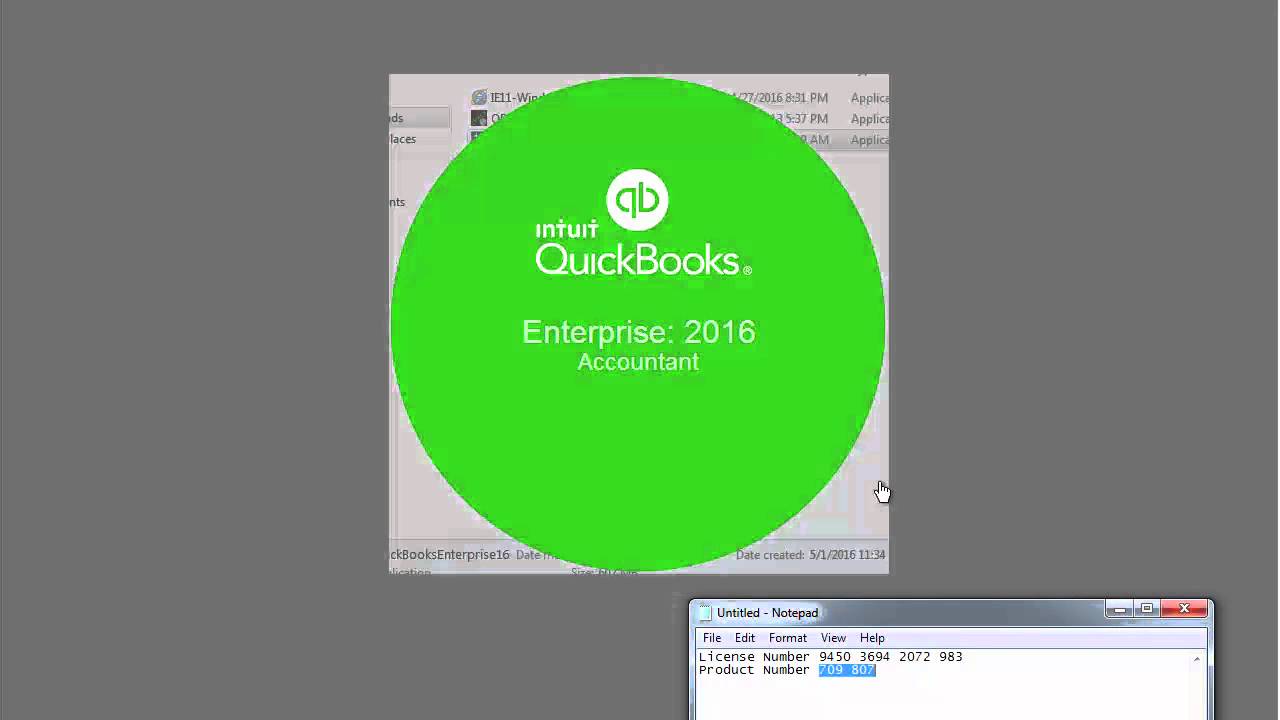 quickbooks enterprise 16 product number